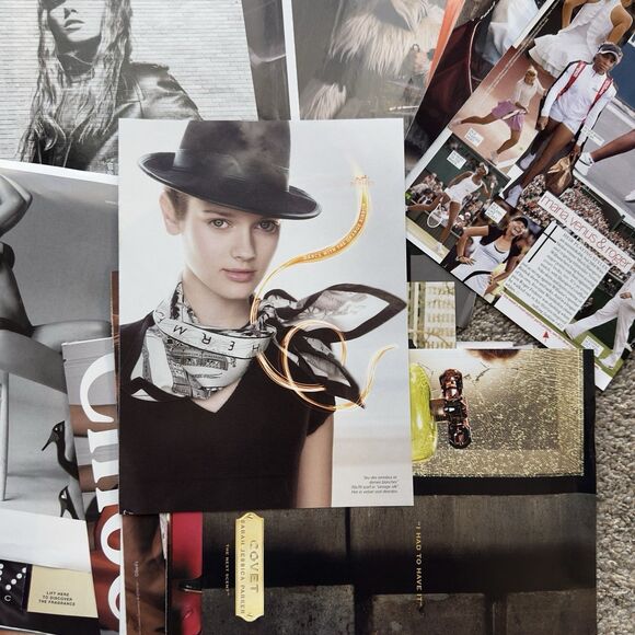 Mixed Media Vintage Magazine Print Ads Poster Wall Art Sexy Models Designer LOT - Picture 3 of 16